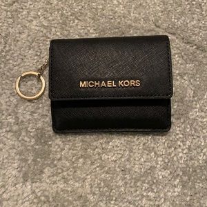 Never used Michael Kors card wallet with keychain